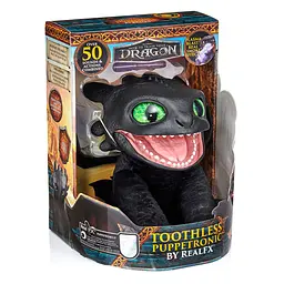 Інтерактивна м'яка іграшка PUPPETRONIC BY REAL FX - БЕЗЗУБИК REAL FX HTTYD-1001-01 - мініатюра 2