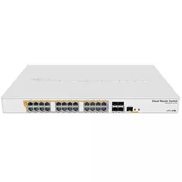 Комутатор Mikrotik CRS328-24P-4S+RM, CR Switch, 24x Gigabit Passive PoE/802.3a