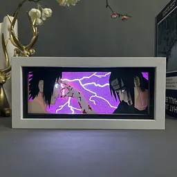 Світильник нічник 3D Наруто Ітачі та Саске Naruto Itachi and Sasuke 20 см NL3D N IS