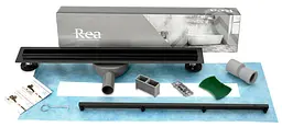 Душовий канал Rea Neo Slim Pro black 60 см REA-G8900 - мініатюра 7