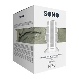 Анальний тонель Sono Hollow Tunnel Butt Plug No.51 12.7 см (прозорий) - мініатюра 7