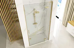 Душові двері Rea Hugo 100 brushed gold REA-K8413 - мініатюра 5