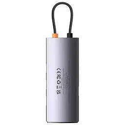 Перехідник HUB Baseus Metal Gleam Series 4-in-1 4xUSB3.0 (WKWG070013) Gray - мініатюра 4