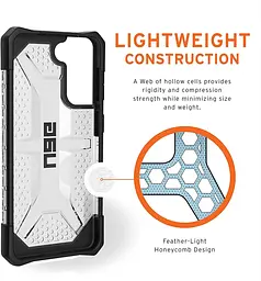 Чохол оригінальний протиударний UAG Plasma Original (212813114343) для Samsung Galaxy S21 (6.2") Ice - мініатюра 10