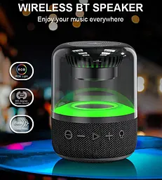 Портативная колонка ретро Kisonli LP3S PLUS Bluetooth 1200mAh 8Вт Black - мініатюра 3