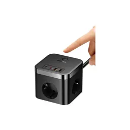Мережевий фільтр живлення Baseus PowerCombo Cube Power Strip (E00066400117-00) - мініатюра 4