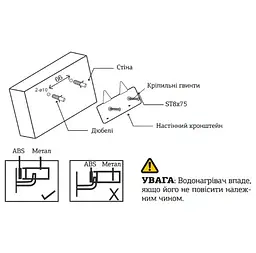 Водонагрівач Mixxus EWH-0606 Small Under під мийкою 6 л, 1500 Вт, "мокрий" ТЕН, вертикальний, квадратний, білий (WH0006) - мініатюра 3