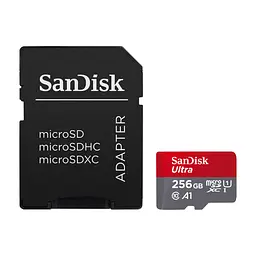 Карта памяти SanDisk 256GB microSDXC class 10 UHS-I Ultra (SDSQUAC-256G-GN6MA)