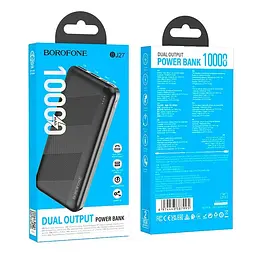 УМБ з дисплеєм BOROFONE Pindar power bank 10000 mAh BJ27 чорний - мініатюра 4