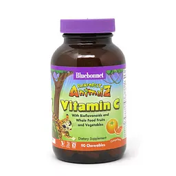 Вітаміни та мінерали Rainforest Animalz Vitamin С for kids, 90 жувальних таблеток Bluebonnet Nutrition vit0000994