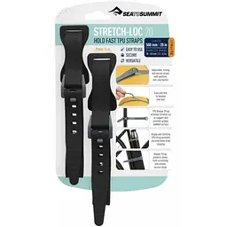 Стяжки Sea To Summit Stretch-Loc 20 TPU Straps 20х500 мм Чорний