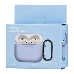Чохол Silicone Case 1,2mm for AirPods 4 Sky синій - мініатюра 2