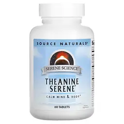 Амінокислота Source Naturals Serene Science Theanine Serene Calm Mind & Body, 60 таблеток