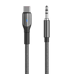 AUX кабель Aspor A233 (3.5мм to Type-C/1,2м)- чорний