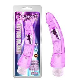 Вібратор Crystal Jelly Glitters Mr.Right 22.5 см фіолетовий - мініатюра 2