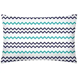 Наволочка Cosas Sea zigzag 50х70 см біла (ZigZag_BlueMint_50)