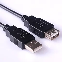 Кабель продовжувач USB 2.0 AM-AF, 2.0 м чорний