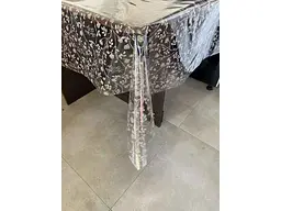 Клейонка SELENA силіконова 1,35м х 30м ПВХ, Silikon "Квітка кава"