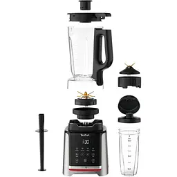 Блендер стаціонарний Tefal InfinyMix+ 1600 Вт чаша 1750 мл стакан 600 мл сріблясто-чорний (BL91HD31) - мініатюра 9