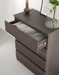 Комод в спальню MebelStar Нео 4Ш 80x43x98 см Дуб рістрето (MBS-1071) - мініатюра 3