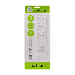 Мережевий фільтр живлення Patron EXT-PN-SP-1035, 5m Black (EXT-PN-SP-1035) - мініатюра 3