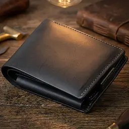 Портмоне горизонтальне Amico на магніті на два відділення матове Grande Pelle 11319 чорне - мініатюра 4