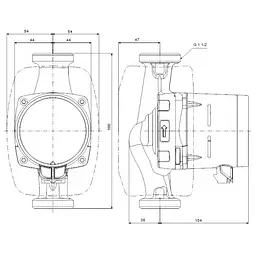 Циркуляційний насос Grundfos Alpha3 25-60 180 (99371959) - мініатюра 10