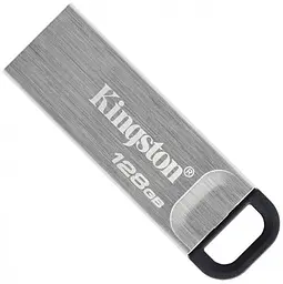 USB флеш-накопичувач Kingston DataTraveler Kyson 128GB USB-A 3.2 Gen 1 Silver/Black (DTKN/128GB) [52238]