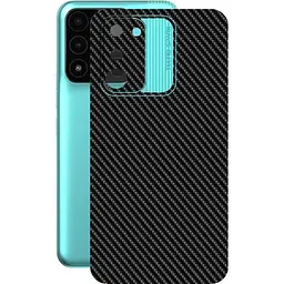Защитная пленка StatusSKIN для Tecno Spark 8c Корпус Винил Карбон черный