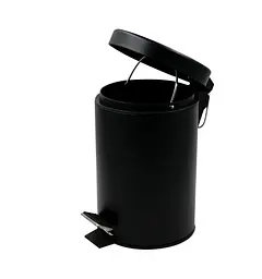 Відро для сміття кругле Zerix Solo-TC0103 Black 3 л чорне (ZX5896) - мініатюра 3