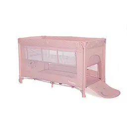 Дворівневий манеж для дітей від народження Noemi 2 Layers Mellow Rose Star Lorelli Рожевий - мініатюра 3