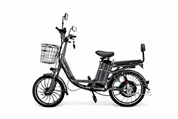 Електровелосипед двомісний MINAKO V4 PRO (750W/60V/26Ah) із заднім амортизатором сірий графіт - мініатюра 3
