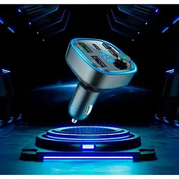 Автомобільний ФМ-блютуз-модулятор для автомагнітоли в машину Borofone QZ-TAIB ZBT-A23 Usb трансмітер Fm для автомобіля - мініатюра 5