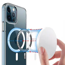 Чохол TPU Space Case with MagSafe для Apple iPhone 14 Pro (6.1) Прозорий - мініатюра 2