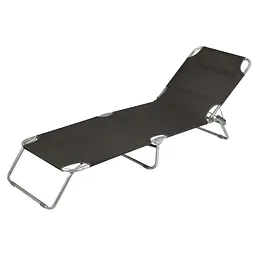 Ліжко розкладне Bo-Camp Sun Lounger 3 Positions Anthracite (1304480) - мініатюра 2