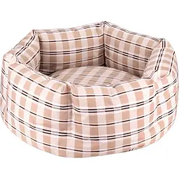 Лежак для тварин BronzeDog Comfort круглий S 35х17 см бежевий - мініатюра 2