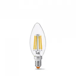 LED лампа VIDEX Filament C37F 6W E14 3000K - мініатюра 2