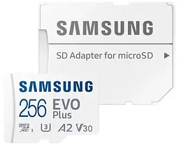 Карта пам'яті Samsung 256GB microSDXC EVO+ V30 W/A MB-MC256KA/EU (MB-MC256KA/EU) - мініатюра 3