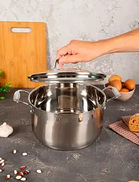 Каструля з кришкою Krauzer Universal 78337 24 см 6 л сіра - мініатюра 9