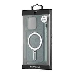 Чохол Jinduka Leather Ringo iPhone 13 Pro Green - мініатюра 2