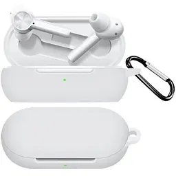 Чохол-накладка DK Silicone Candy Friendly із карабіном для OnePlus Buds Z2 (white)