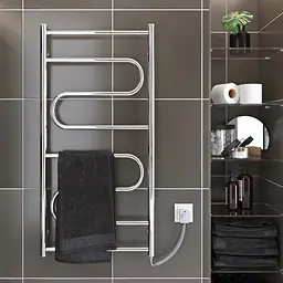 Електрична рушникосушарка Kosser Зигзаг 800x500 ER ДЗ02ЕR, Хром, Праве - мініатюра 4