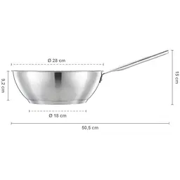 Сковорода Wok Fiskars All Steel матова 28 см (1064747) - мініатюра 4