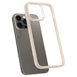 Прозорий чохол Spigen Ultra Hybrid Sand Beige для iPhone 14 Pro Max (ACS04819) - мініатюра 3