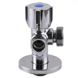 Кран кульовий кутовий подвійний Selba 1/2″х 1/2″х3/4″ Double (SL1599) - мініатюра 3