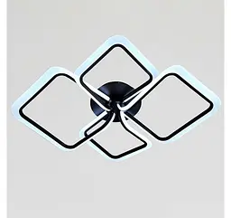Світлодіодна стельова люстра Artlight WG5146-2+2BK, 85 Вт, чорна - мініатюра 4