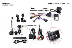 Штатна автомагнітола EasyGo M9-4-64-CCR QLED Chevrolet Cruze 2009-2018 - мініатюра 2