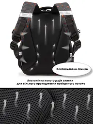Шкільний рюкзак з ортопедичною спинкою для хлопчика з м'ячем School Standard 38х30х18 см для першокласника (170-77) - мініатюра 6