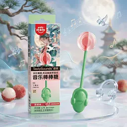 Льодяник Amos Tasty Sounds Audio Lollipop Lychee Flavor 12г - мініатюра 3
