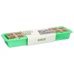 Міні-теплиця Kinzo Garden 8 комірок зелена - мініатюра 2